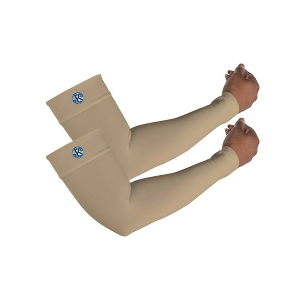 Kinship Comfort Brands Arm Compression Sleeves for Men & Women | Arm Brace Support Sleeve provides pain relief for Lymphedema, Neuropathy, Arthritis, Bursitis, Tendonitis, Tennis Elbow | 1 Pair
