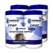 Kinship Comfort Brands CPAP Mask Cleaning Wipes | Unscented | Lint Free | Easy Opening Top | CPAP Wipes for Mask, CPAP Filters, CPAP Tubes and CPAP Machines | 300 Wipes | 2 Packs of 2 Canisters