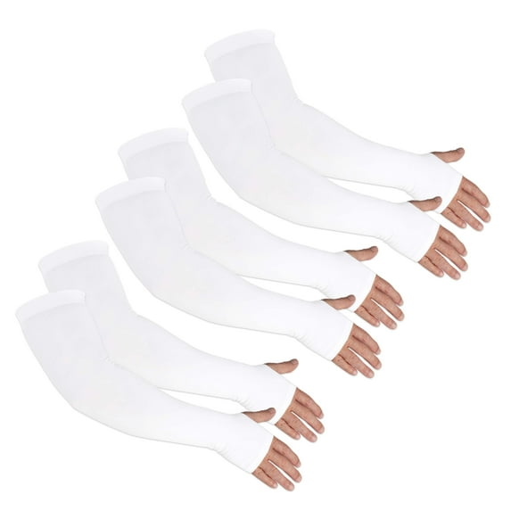Kinship Comfort Brands UV Sun Protection Arm Sleeves for Men & Women UPF 50+ Cooling Athletic Sports Sleeve w/ Hand Coverage for Outdoor Activities Tattoo Cover Up | One Size | 3 Pair