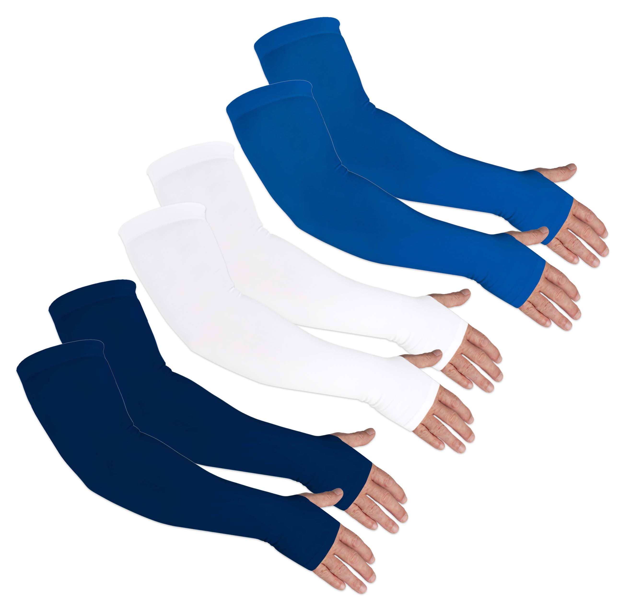 Tommie Copper Sport Compression Arm Sleeve, Blue, Large/xl