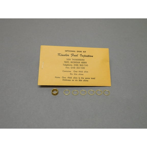 Kinsler Fuel Injection 3034 Shim Kit, 0.183 Inch and 0.030 Inch
