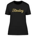 thumbnail image 1 of Kinsley In Gold sparkle T-Shirt Women -Image by Shutterstock, Female XX-Large, 1 of 2