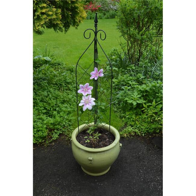 Jumbo Black Steel Diamond Garden Trellis