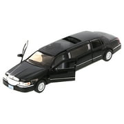 Kinsmart 1999 Lincoln Town Car Stretch Limousine Limo 138 Diecast Model Black