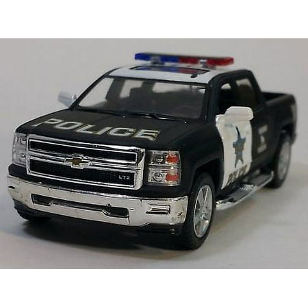 Kinsmart 2014 Chevrolet Silverado Police Truck Diecast Model Play Vehicle, 3+ Yrs, 5"