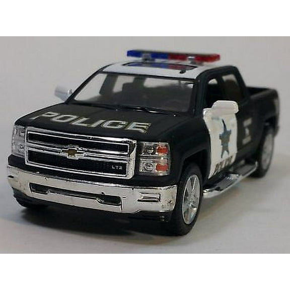 Kinsmart 2014 Chevrolet Silverado Police Truck Diecast Model Play Vehicle, 3+ Yrs, 5"