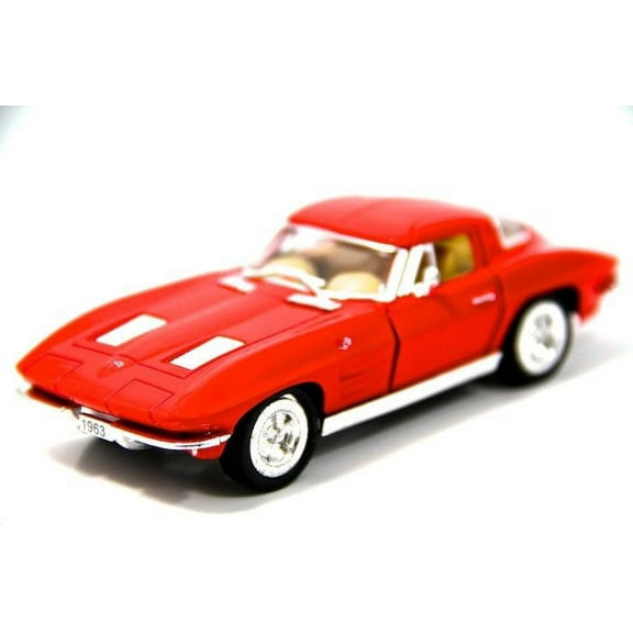 Kinsmart 5" 1963 Chevy Chevrolet Corvette Stingray Diecast Model Toy 1:36 Red