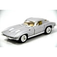thumbnail image 1 of Kinsmart 5" 1963 Chevy Chevrolet Corvette Stingray Diecast Model Toy 1:36 Silver, 1 of 4
