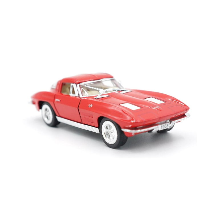 Kinsmart 5 1963 Chevy Corvette Stingray Diecast Model Toy Car but NO Box Chevy Corvette Red Size 5 Fun Stuff