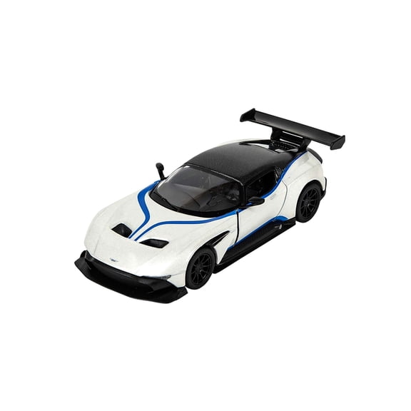 Kinsmart 5 Aston Martin Vulcan Diecast Model Car, White Aston Martin Vulcan, Size: 5