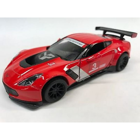 Kinsmart 5" Chevy Chevrolet Corvette C7 R Diecast Model Toy Car 1:36 Red