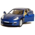 thumbnail image 1 of Kinsmart 5" Porsche Panamera S diecast model toy 1:40 scale car sedan Blue, 1 of 4