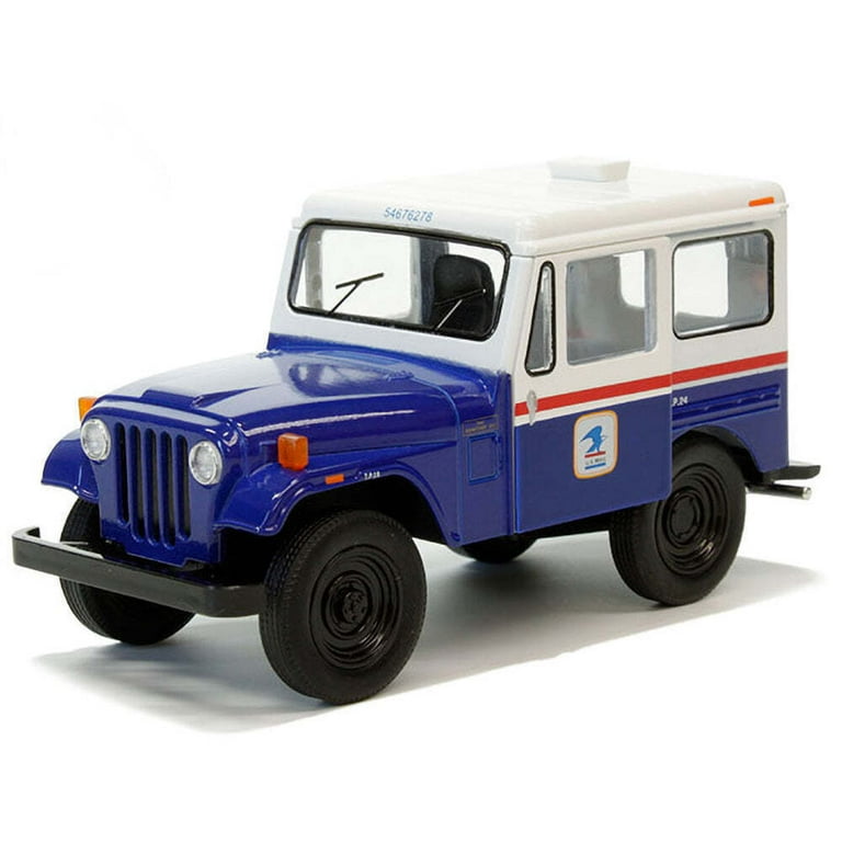 Kinsmart 5'' USPS 1971 Jeep DJ-5B Diecast Model Toy Car 1:26- BLUE