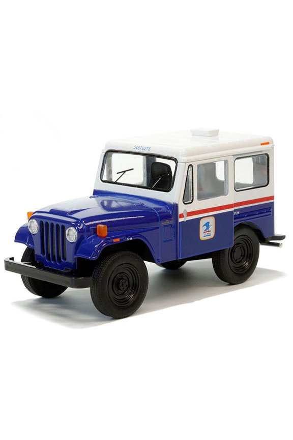 5'' USPS 1971 Jeep DJ-5B Diecast Model Toy Car 1:26- BLUE