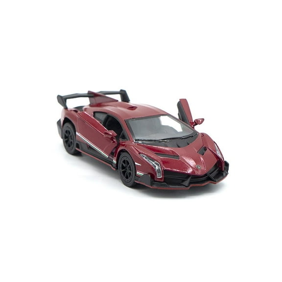 Kinsmart Lamborghini Veneno Diecast Model Toy Car, but NO Box, Lamborghini Burgundy, Size: 5