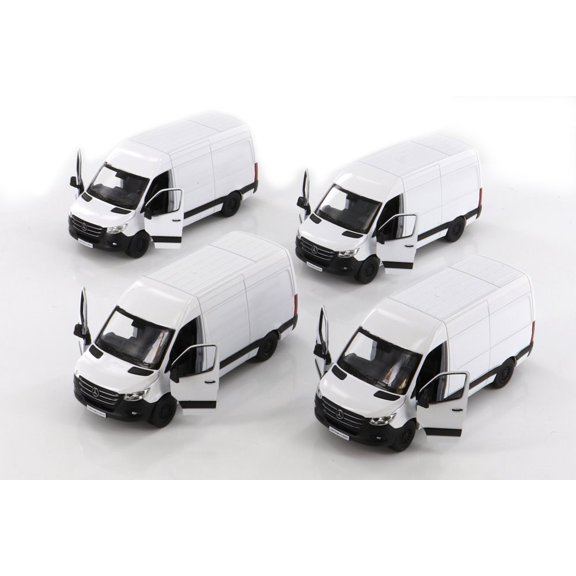 Kinsmart Mercedes-Benz Sprinter Van Diecast Car Set - Box of 12 assorted 1/48 scale Diecast Model Cars