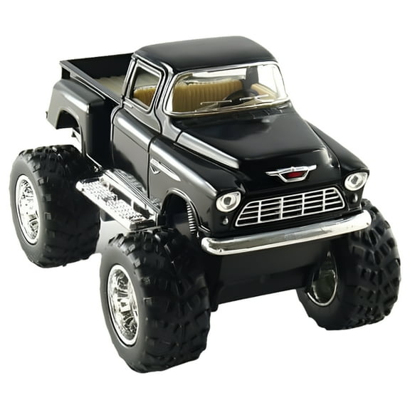 Kinsmart OffRoad Big Foot Monster 1955 Chevy Stepside PickUpTruck 1:32 BLACK 4x4