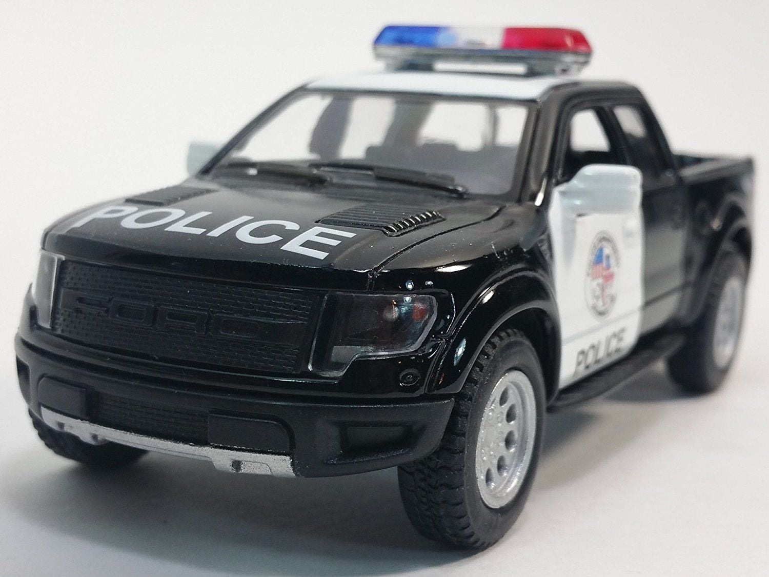 Kinsmart Pull Back Raptor Police Play Vehicles Diecast Black, 3.84 oz ...