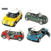 Kinsmart Set of 4: 5" Mini Cooper S 1:28 Scale diecast model toy new play fun