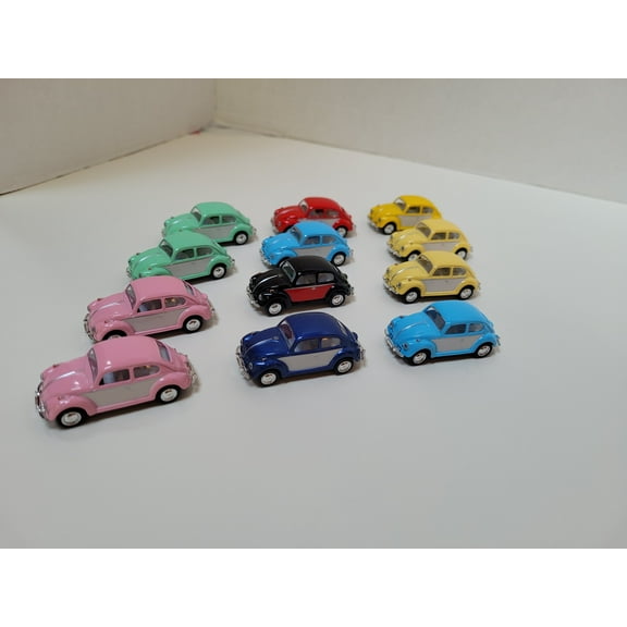 Kinsmart - Volkswagen Classical Beetle Hardtop (1967, 1/64 Scale diecast model car, Asstd.)