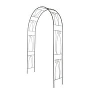 Kinsuite Garden Arbour Outdoor Metal Garden Arch for Climbing Plant Outdoor Garden Lawn Backyard, 92" H x 60" W