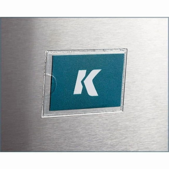 Kinter 9367376 1.25 x 2 in. Adhesive Vinyl Pouch, Clear