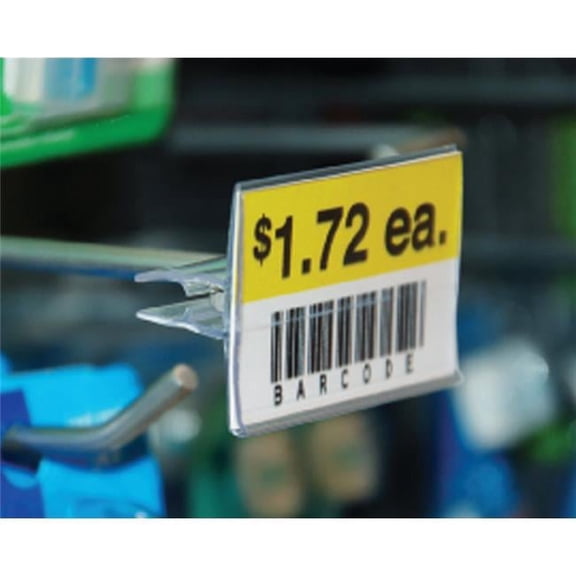 Kinter 9624438 0.562 x 1.312 x 2.187 in. Scan Hook Peg Fronts Plastic Hook, Clear