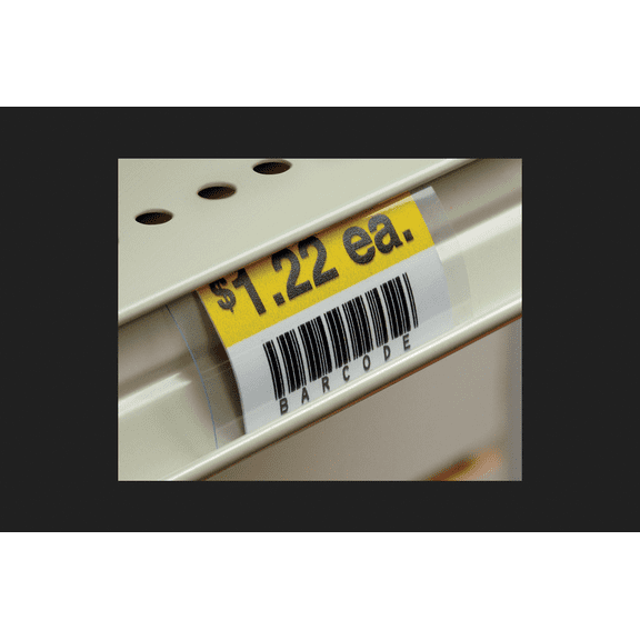 Kinter Utility/Parts Clear Price Channel Chip Strip 3/16 in. H x 1-3/16 in. W x 2 in. L Plastic