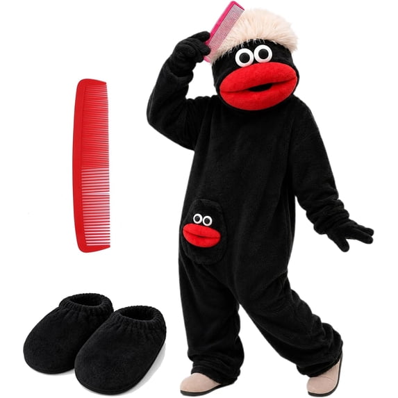 Kintue Snugglegoofs Monster Onesie, Funny Halloween Pajamas for Adults, Ultra Soft Plush Loungewear, Matching Family Outfits for Couples