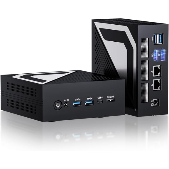 Kinupute AI Mini PC, Core Ultra 9 285H Up to 5.4GHz, 99 TOPS AI NPU, Arc 140T Graphics, Windows 11 Pro, 16GB DDR, 1TB PCIe 4.0 SSD, Dual 2.5G LAN, HDMI 2.1, DP, USB4, 8K, Wi-Fi 7