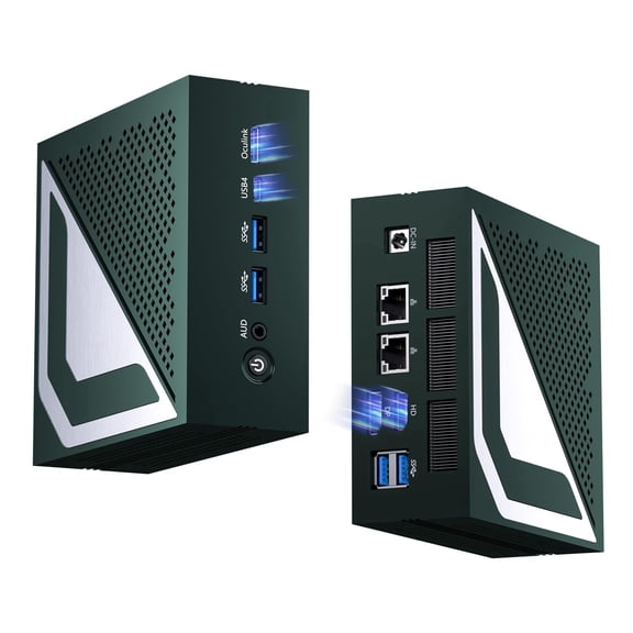 Kinupute AI Mini PC, Core Ultra 9 285H Up to 5.4GHz, 99 TOPS AI NPU, Arc 140T Graphics, Windows 11 Pro, 64GB DDR, 1TB PCIe 4.0 SSD, Dual 2.5G LAN, HDMI 2.1, DP, USB4, 8K, Wi-Fi 7