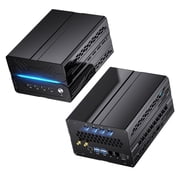 Kinupute Mini AI Server PC, Desktop Gaming Computer Ryzen 7 9800X3D, 16G DDR5, 512G M.2 PCIE4.0 SSD, Win-11 Pro, GeForce RTX5060 8G, Six Display, HDMI/DP/Dual Type-C, 8K, Dual 2.5G LAN, WiFi7