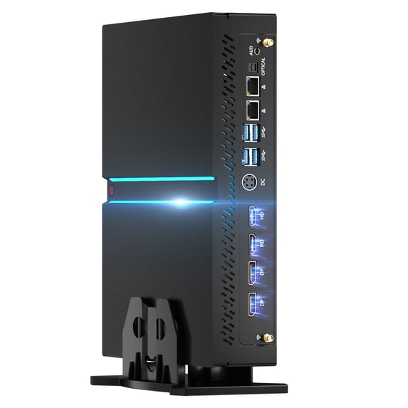 Kinupute Mini PC Gaming, Desktop Computer i9-14900F 24 Cores Upto 5.8GHz, 32G DDR5, 2T M.2 PCIE4.0 SSD, Windows 11 Pro, GeForce RTX4060Ti 8G, Four Display, 8K@60Hz Outputs, Dual LAN, WiFi6E/BT5.3