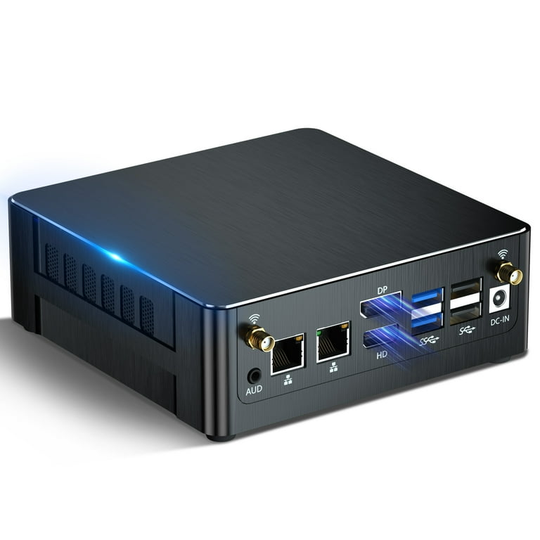 Kinupute Mini PC i9, Desktop Computer with Core i9-12900H 3.8-5.0GHz,  Windows 11 Pro, 16G DDR4, 512G M.2 PCIE4.0 SSD, DP/HDMI/USB-C Port,  8K@60Hz, Dual LAN, 1x2.5G RJ45 LAN, WiFi6E/BT5.3, USB3.2, VESA 