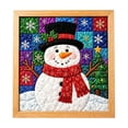 thumbnail image 1 of Kingfansion Fabric Art Kit, DIY 3D Christmas Fabric Poke Art Kit for Adults, Premium No-Sew Mosaic Wall Art & Craft Kits with Frame & Tools, Relaxing Handmade Art Project Gifts for Beginner, 1 of 6
