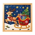 thumbnail image 1 of Kingfansion Fabric Art Kit, DIY 3D Christmas Fabric Poke Art Kit for Adults, Premium No-Sew Mosaic Wall Art & Craft Kits with Frame & Tools, Relaxing Handmade Art Project Gifts for Beginner, 1 of 6