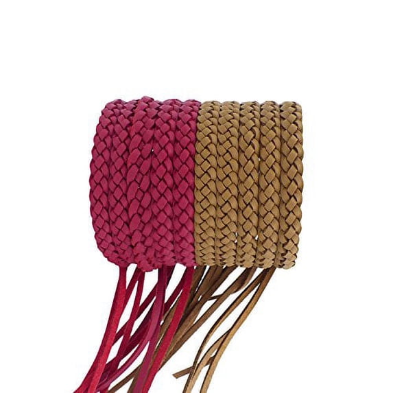 Kinven Original Mosquito Insect Repellent Bracelet Waterproof Natural DEET Free Insect Repellent Bands, Brown/Red