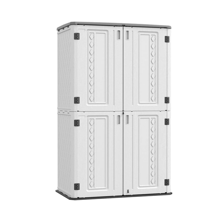 KINYING STYLISH DECOR Polyethylene Storage Sheds 79.53 x 29.00 x 50.00 inches