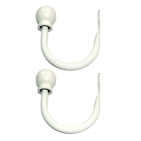 Kinzd 2Pcs Modern Concise Ball Curtain Tieback Holdback Holder Drape Hook Decoration