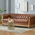 thumbnail image 1 of Kinzie Chesterfield Tufted 3 Seater Sofa with Nailhead Trim, 1 of 12