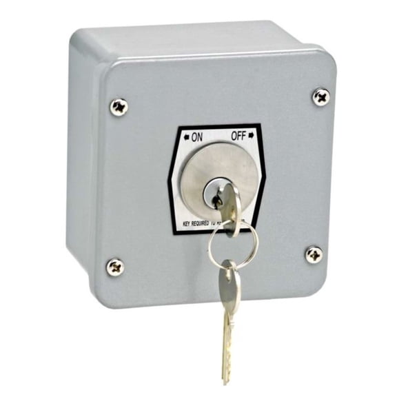 KioJJp 1KXL Nema 4 Exterior On-Off Key Switch Surface Mount