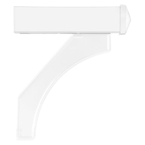 KioJJp 4377WHT Arm Kit Replacement for Deluxe Post for 1 Roadside Mailbox, White