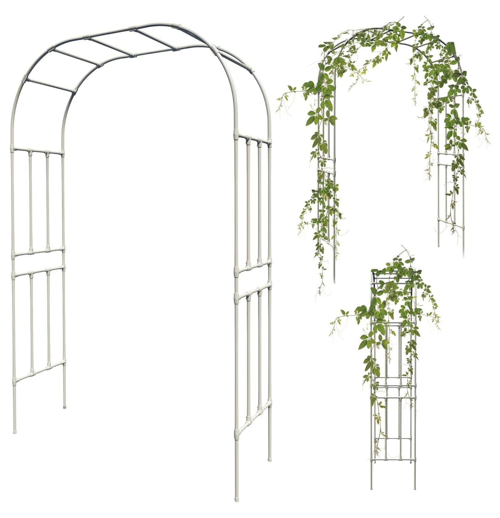 KioJJp Arbor Trellis for Climbing Plants Outdoor Easy Assembly Arch for
