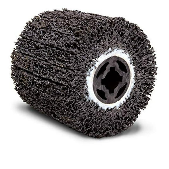 KioJJp Contour SCT 40 Grit Abrasive Drum Paint Stripper | Surface Conditioning Tool 4.5" Drum | Heavy Duty Rust Remover Abrasive Wire Wheel Polisher | Paint Removal Wire Brush Buffing Wheel | 1-Pack