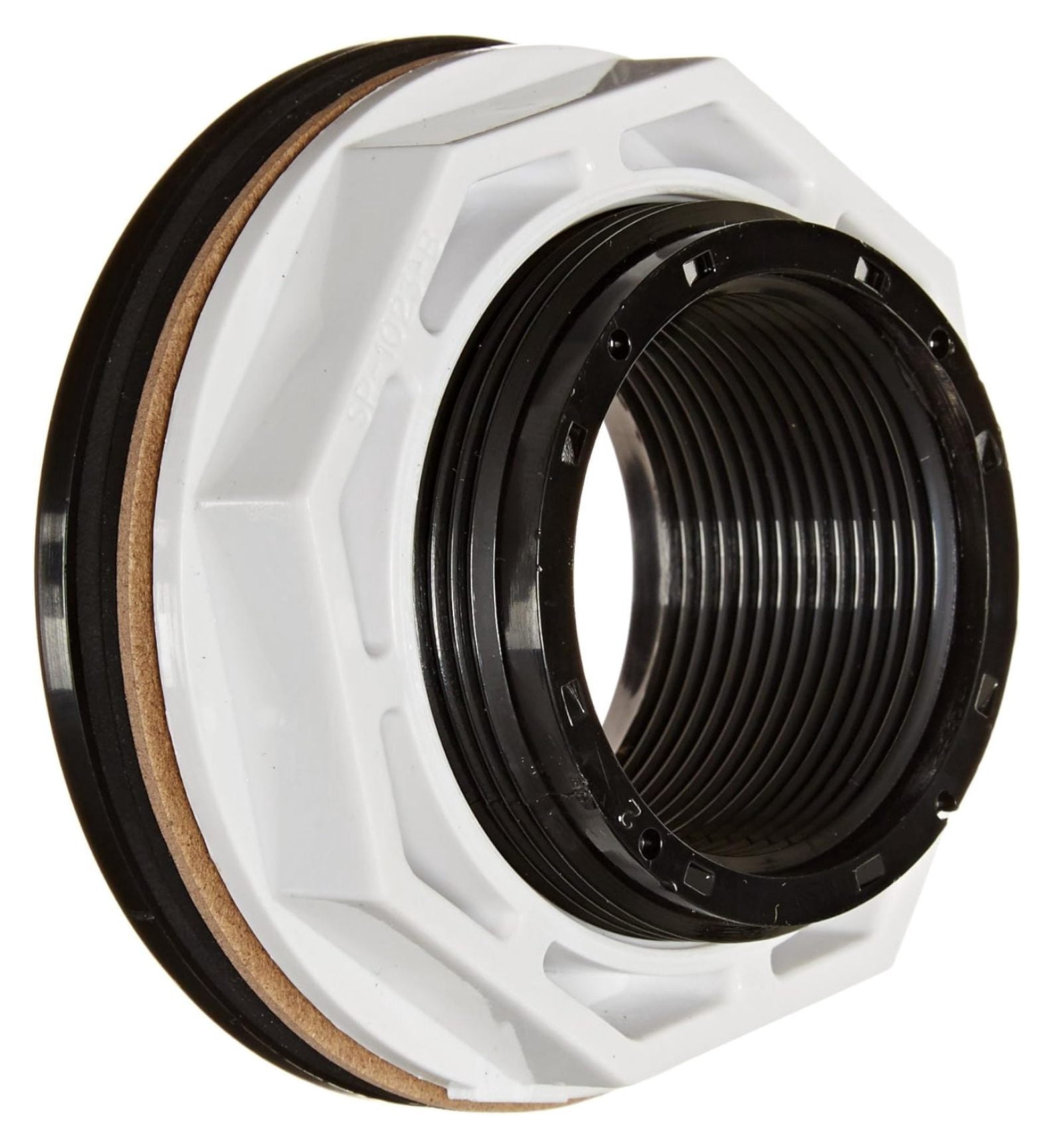 Fip Inlet KioJJp SP1023BLK 1-1/2-Inch FIP Black Inlet Return Fitting with Locknut ...