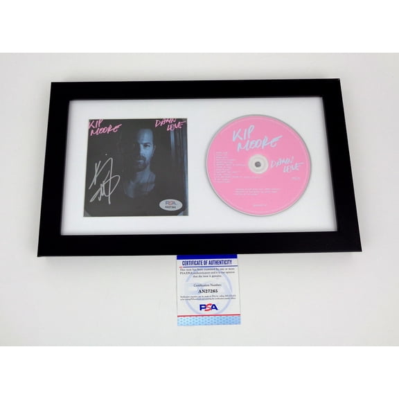 Kip Moore Signed Autograph Damn Love CD Framed PSA/DNA COA A