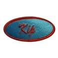 thumbnail image 1 of Kip Name Tag Patch Kids Novelty Badge Uniform New Embroidered Iron On Applique, 1 of 1