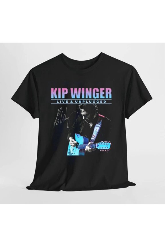 Kip Winger Signed To Fans Guitarist Retro Black All Size S-5Xl Shirt