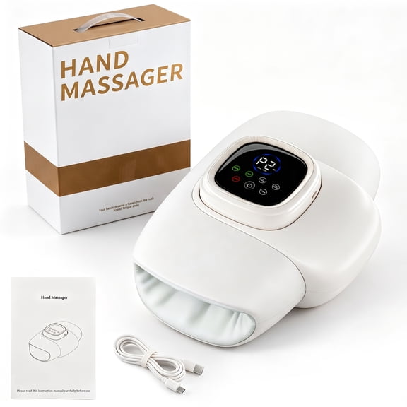 Kipeini Cordless Hand Massager with Heat – 3 Modes & 3 Intensities, Touchscreen Control, Soothes Hand Fatigue and Joint Pain, Great Gift for Parents, Office Workers, and Gamers