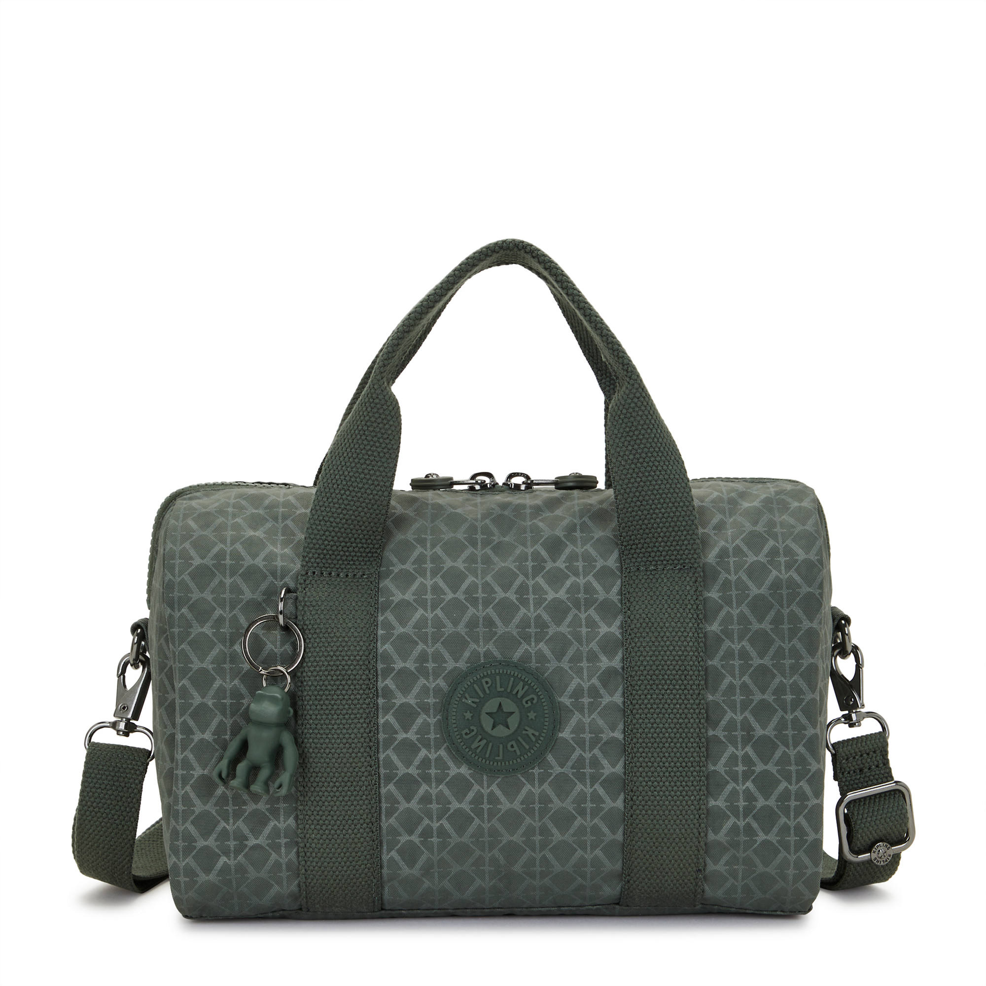 Kipling Bina Mini Shoulder Bag Sign Green Emb